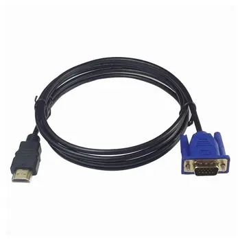 HDMI-združljiv z VGA Kabel Moški HD-15 Adapter za HDTV 1080P DVD Projektor PlayStation 4 PS4/3 TV BOX