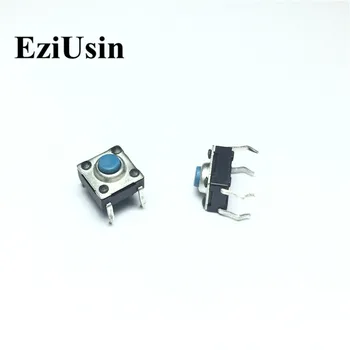 EziUsin 6*6*4.5 Nepremočljiva Modro Dno PCB Tipkovnico Svetlobo Dotik Mikro Stikalo Mini Dotik Tipka Tipke Interrupteur DIY 6.2*6.2