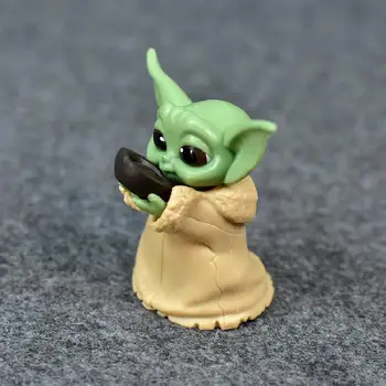 5pcs/set 4-7 cm Baby Yoda Figma Grogu Mandalorian Akcijska Figura, Star Wars Yoda Otroške Figurice Yoda Modle Igrače Fot Otroci Xmas Darila