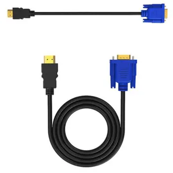 1,8 M HDMI je združljiv Kabel usb Na VGA Adapter Digitalni 1080P HDTV Z Avdio Adapter Pretvornik HDMI-Združljiv S Priključkom VGA Kabel