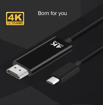 Tip C TV HDMI je združljiv Kabel USB 3.1 TypeC HDTV Video Adapter za MacBook Samsung Galaxy S20 S21 S8 S9 Huawei P20 P30 P40