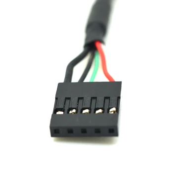 20 cm USB 2.0 Tip B Female vtičnico Tiskalnik Panel Mount Smola 2,0 mm 5pin Ohišje PCB matične plošče Dupont Kabel