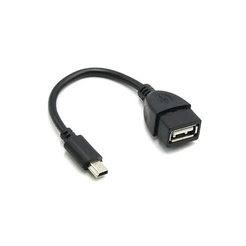 Mini USB Moški na USB Ženski Avto OTG Kabel Adapter Za Video Kamera Za Avto Avdio Tablete Za MP3, MP4