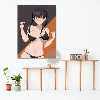 Anime Seksi Dekleta Ogenj Sile Platno Dekoracijo Tiskanje Plakata stenski dekor Slike Doma Dekor Dnevna soba, Spalnica Umetnost Slikarstvo