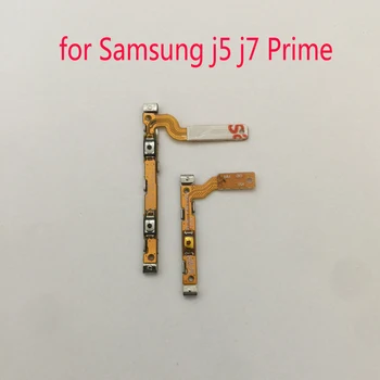 Moč Prostornina Flex Kabel Za Samsung J5 J7 Prime Galaxy G570 G570F G610 G610F Original Telefon Stanovanj Strani Potisnite Ključ Gumb Flex