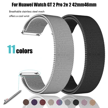 Kovinski Trak Za Huawei Watch GT 2 Pro 2e WatchBands Zapestnice iz Nerjavečega Jekla za huawei watch GT 2 42mm 46mm Manšeta pasovi