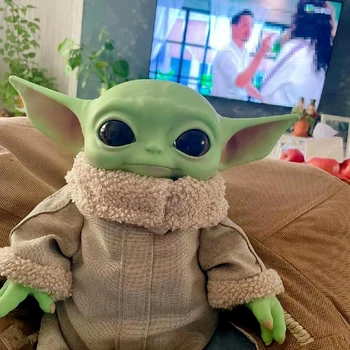 Baby Yoda Star Wars Igrače Na Mandalorian Plišastih Lutke 28 cm Je Grogu PVC Anime Dejanje Slika Master Yoda Za Otroke Darila