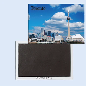 Toronto Skyline, Kanada, Magnetni Hladilnik Pritrjena S Turističnimi Spominki Opremo Doma 24889