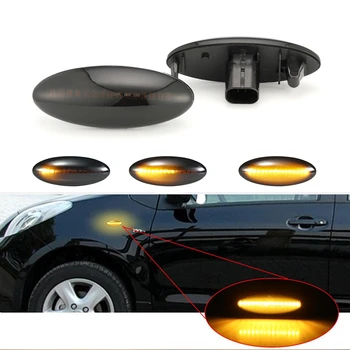 2pcs Dynamic LED Avto Strani Marker Svetlobe Zaporedno Blinker Vključite Opozorilne Luči Za Toyota Yaris COROLLA Auris Mk1 RAV4 Mk3 AURIS