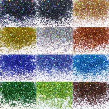 21Pcs 50 G Laser Nail Art Bleščice Rose Zlato v Prahu Holografski Sparkly Chrome Pigment Prah Set Za DIY Gel Nohtov Dobave RK390011