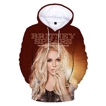 3D Britney Spears Tiskanja Hoodies zgornji del Trenirke Moški/ženska Moda in Ženske Priložnostne Dolgimi Rokavi Pulover Unisex Ulične Prevelik Hoodies