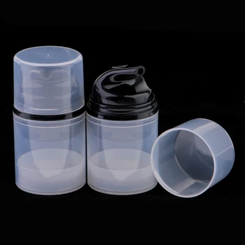 Paket 2Pcs Prazno prozorne Plastike Temelj Losjoni Črpalka Steklenice za Kozmetične Posode - 30 ml