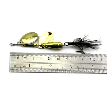 1pcs Ribolov Žlico Vab Dvojni Padec Sequins Ribištvu Tackle za 8,8 cm 10.7 g Ribištvu Tackle Kovinski Spinnerbait