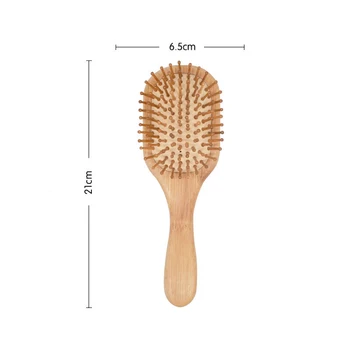 Premium Lesene Bambusa Lase Krtačo Izboljša Rast Las Lesa hairbrush Preprečiti izpadanje Las, Glavnik Bambusa Glavnik Zob