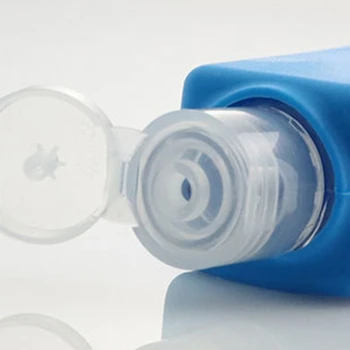 Jasno, 30ml Prazno Steklenico s Silikonsko Keychain Imetnik Hand Sanitizer Posodo D2TA