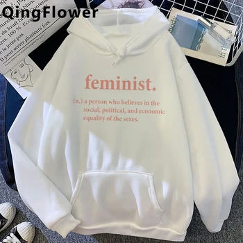 Feministična Feminizma Dekle Moči Grl Pwr hoodies ženski natisnjeni anime 2021 y2k estetske ženske oblačila puloverju ulične