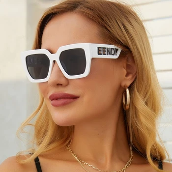 Vintage Kvadratnih sončna Očala Ženske 2021 Luksuzne blagovne Znamke sončna Očala Za Žensko Retro Velik Okvir Ženske Sunglass Odtenki Očala UV400