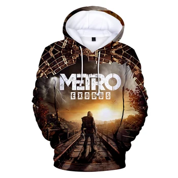 2021 Nov Metro Mz 3D Hoodies Moški/ženske Padec Moda priljubljena Harajuku Igre Hooded Tiskanja Metro Mz Sweatshirts Priložnostne Vrhovi