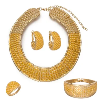 MUKUN moda Lepe Dubaj nakit set luksuzni Zlate barve poroka v Nigeriji Afriški nakit debelo nakit Dodatki