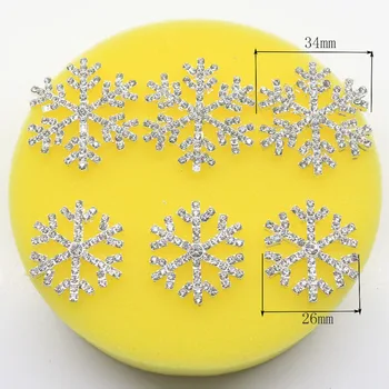 10Pcs/set snežinka Nosorogovo Zaponke Poročno dekoracijo DIY Pribor dekoracijo oblačila gumbi