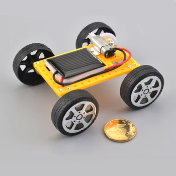Mini Zbrati Solarni Pogon Avtomobila Ustvarjalne Izumov Motoričnih Sposobnosti Otrok Aktivno DIY Elektronskih Kit Tech Znanost Eksperiment