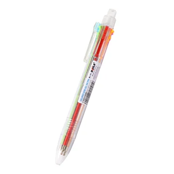 Ustvarjalne Tiskovine Multicolor Kemični Svinčnik Večnamensko Pritisnite Color (barvno) Osebnost Olje Pero 6 Barvo V 1 Kemični Svinčnik, 1Pc
