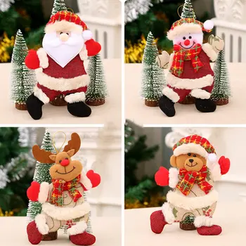 Božični Okraski DIY Xmas Gift Santa Claus Snežaka Drevo Obesek Lutka Visi Okraske Za Dom Lutka Božična Darila