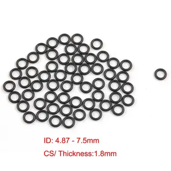 ID 4.87 5 5.15 5.3 5.5 5.6 5.8 6 6.3 6.4 6.7 6.8 6.9 7 7.1 7.2 7.5 mm x CS 1,8 mm NBR gume o ring tesnila nitrilna pečat podložke