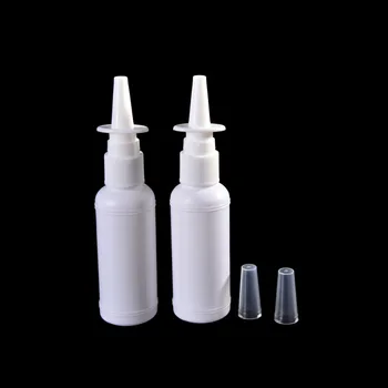 2pcs/veliko Bele Prazne Plastične Pršilo za nos Steklenice Črpalka Škropilnica Megle Nos Spray ponovno napolniti Steklenico Za Medicinske Embalaže