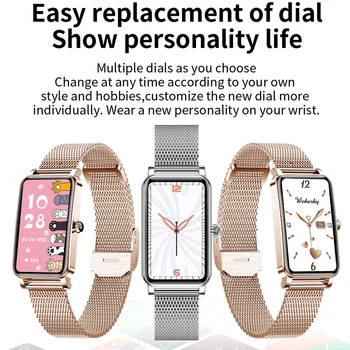 Dame Šport Zapestnica Smart Watch Ura 172*320HD Celoten Zaslon na dotik Fitnes Tracker Ženske Smartwatch Smartband Za Android IOS