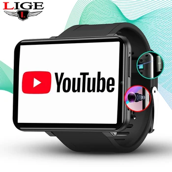 LIGE 4G Smartwatch Moških GPS Pametne Ure Športne 2.86 Palčni HD Kamera Zapestnica Ženske SIM Klic Fitnes Za Xiaomi Huawei iOS Ura
