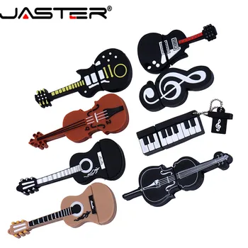 JASTER 8 stilov Glasbila Model pendrive 4 GB, 16GB 32GB 64GB USB flash drive, violina/klavir/kitara