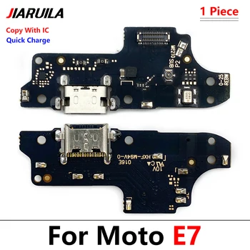 Za Moto E6 Plus Polnjenje prek kabla USB Priključek Odbor Flex Kabel Z Mikrofonom Za Moto E7 Plus Eno Fusion Eno Hiper Eno Makro