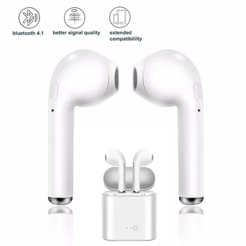 I7s TWS V uho Bluetooth Slušalke Brezžične Bluetooth Slušalke Za Vse Pametne Telefon Šport slušalke Stereo Slušalka