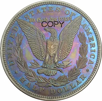 Združene države Amerike Spektakularen 1877 50C Morgan Pol Dolarja Medenina Prevlečeno Srebro Kopijo Kovancev