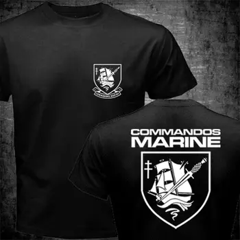 Francoska Mornarica Posebne Operacije Sil boj proti Terorističnim Komandosov Morskih Moški T-shirt