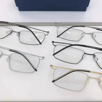 Danska Blagovna Znamka Titana Brezvijačno Očal Okvir Moških Kvadratnih Ultralahkih Recept Očala Ženske Optično Branje Očala