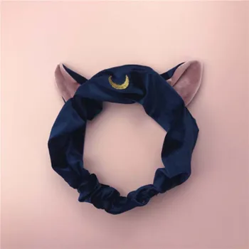 Sailor Moon Ledu Iz Vode Luna Pokrivala Za Glavo Mačka Ušesa Hairband Koreja Sladko Pranje Ličila Joga Lase Band Glavo