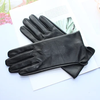 Nov slog usnje žensk ovčje kože rokavice za zaslon na dotik oddaljena tanke moda vožnje vožnja rokavice spomladi in jeseni