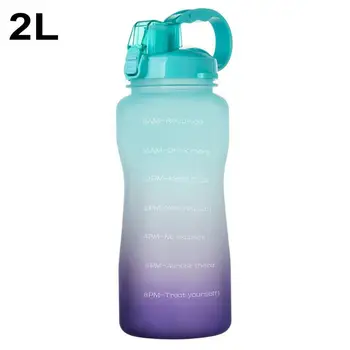 Galono Šport Steklenico Vode 3.8/2L, Velike Zmogljivosti, Tritan BPA Free Zunanji Motivacijski s Časom Marker Prenosni Fitnes Vrči