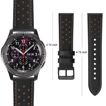 20 mm 22 mm Usnje jermenčki Trak za Samsung Galaxy Watch 42mm 46mm za Samsung Watch3 41mm 45mm Zamenjava pasu trak