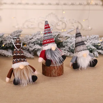 Božični okraski, Razsvetljava Gnome Lutka Obesek Santa Gnome Plišastih Lutka Dekorativni božični okraski za dom 2020 navidad