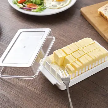 Lahek Preprost Prah-dokazilo Pokrov za Shranjevanje Posode Plastične Maslo Jed Dolgotrajne za Dom