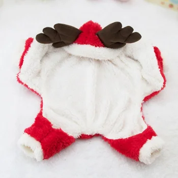 Božič Pet Severnih Jelenov, Cosplay Oblačila Elk Kostum Pes Hoodie Plašč Suknjič Runo Pozimi Toplo Hooded Jumpsuit