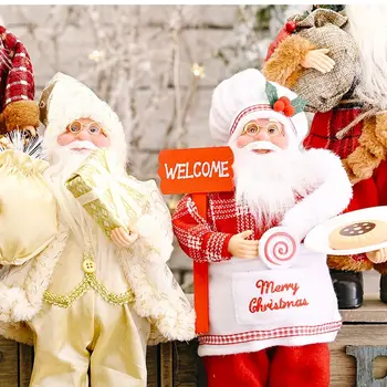Počitnice Stranka Novo Leto Prenosni Odlično Božično Dekoracijo Festival Predstavi Okras Božiček Santa Lutka Figur