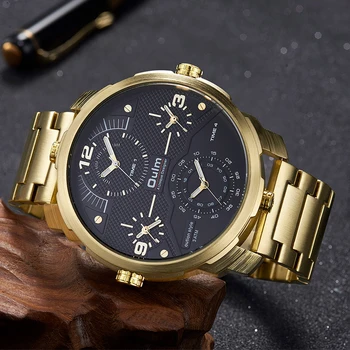Golden Watch Moških Luksuzne Blagovne Znamke Big Izbiranje Zlato Moške Ročne Ure Nepremočljiva Poslovnih Moških Zapestje Gledati Relogio Masculino 2021