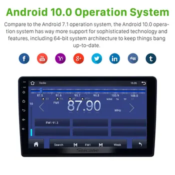 Seicane Za LADA Granta Šport 2011 - 2018 Avto Radio Večpredstavnostna Video Predvajalnik Navigacija GPS Android 10.0 2 Din Dsp Carplay QLED