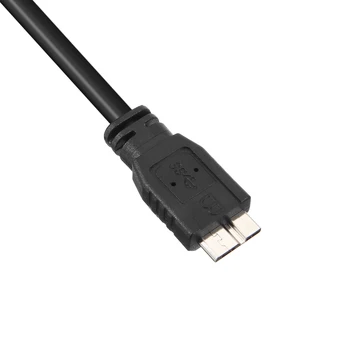 1pc HDD USB Kabel 50 cm Črna HDD, USB 3.0 A Moški-Micro B Y Kabel Za Mobilne Trdi Disk