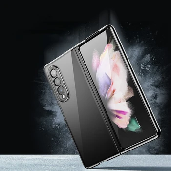 Anti-Slip Luksuzni Površinski Pokrov Ohišje za Samsung Galaxy Ž Fold3 Krat 3 Drop Varstvo Mobilni Telefon Vrečko Funda Coque
