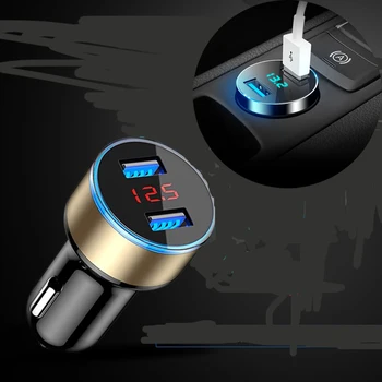 Dual port USB 3.1 avto polnilec LED zaslon za Chevrolet Cruze TRAX Aveo Lova Jadro EPICA Captiva Malibu Volt Camaro, Kobalt